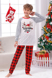 Plaid Christmas Matching Family Print Pajamas