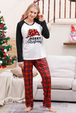 Long Sleeves Plaid Family Christmas Pajamas