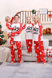 Snowman Print Red Christmas Matching Family Pajamas