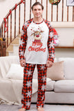 Christmas Red Print Family Pajamas Sets