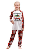 Christmas Red Print Family Pajamas Sets