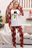 Christmas Red Print Family Pajamas Sets