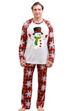 Christmas Red Print Family Pajamas Sets