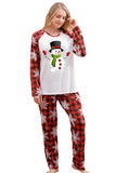 Christmas Red Print Family Pajamas Sets