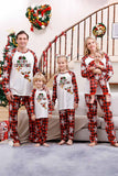 Christmas Red Print Family Pajamas Sets