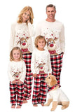 Christmas White Deer Family Matching Pajamas Set (Not Include Dog Pajama)