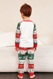 Red Green Family Christmas Tree Pajamas Set