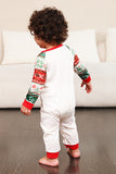 Red Green Family Christmas Tree Pajamas Set