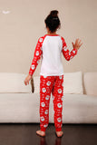 Red Deer Print Family Christmas Pajamas