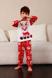 Red Deer Print Family Christmas Pajamas