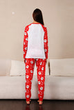 Red Deer Print Family Christmas Pajamas