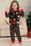 Santa Claus and Christmas Tree Black Family Matching Pajamas Set