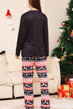 Christmas Black Deer and Snowflake Family Matching Pajamas Set