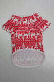 Red Snowman Christmas Family Matching Pajamas Set