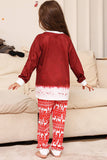 Red Snowman Christmas Family Matching Pajamas Set