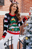 Colorful Christmas Tree Sweater with 3D Design