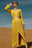 Load image into Gallery viewer, Yellow V Neck Caftan Marocain