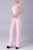 Load image into Gallery viewer, Pink 3 Pieces Lace Coat Mother of the Bride Pant Suits