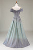 Load image into Gallery viewer, Sparkly Off the Shoulder A line Princess Prom Dress with Pleated