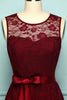 Load image into Gallery viewer, Burgundy Lace Dress
