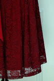 Burgundy Lace Dress