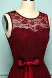 Burgundy Lace Dress