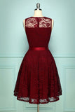 Burgundy Lace Dress