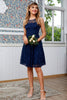 Load image into Gallery viewer, Navy Lace Dress