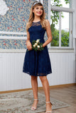 Navy Lace Dress