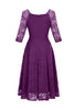 Load image into Gallery viewer, Champagne 3/4 Sleeves Lace Party Dress
