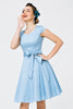 Load image into Gallery viewer, Blue 1950s Swing