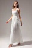 Ivory Long Bridesmaid Dress