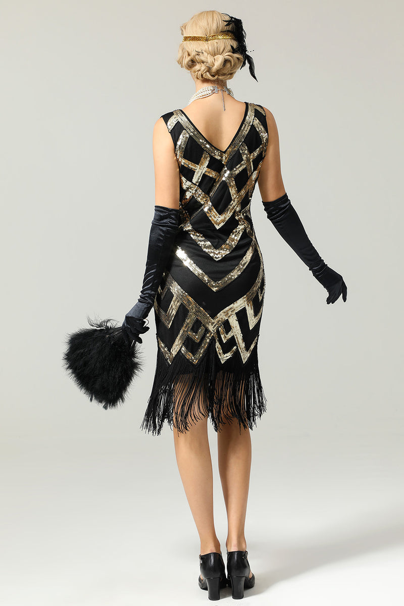 Vintage Beaded & Rhinestone 1920s Chiffon Dress, 38 bust, needs