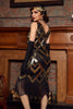 Load image into Gallery viewer, Sequined 1920s Fringe Flapper Vintage Dress