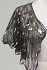 Load image into Gallery viewer, Sequins Black Glitter 1920s Cape with Beading