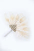Load image into Gallery viewer, Ivory Pearls 1920s Fan with Feathers