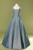 Load image into Gallery viewer, Glitter Blue Open Back Long Prom Dress