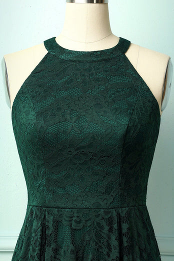 Asymmetrical Green Lace
