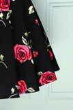 Black Rose Printed Dress