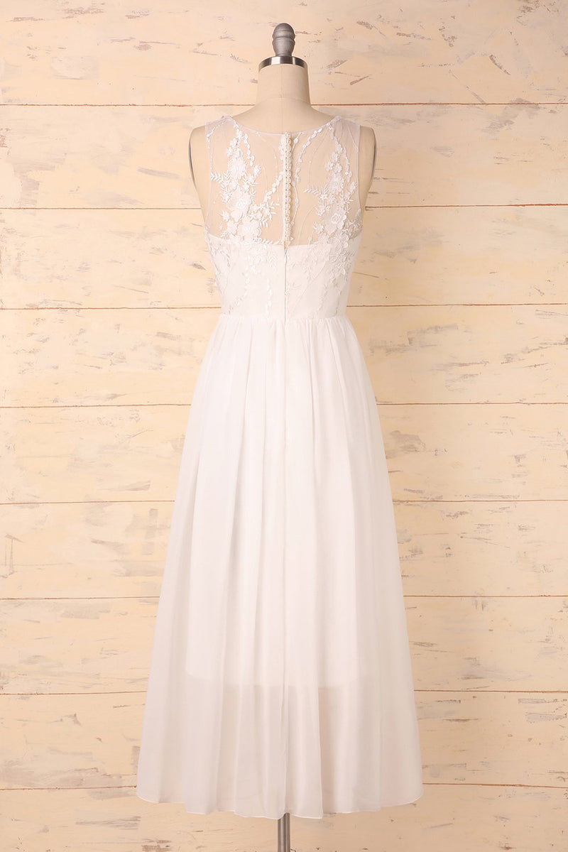 Load image into Gallery viewer, White Appliques Dress