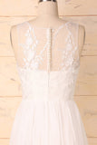 White Appliques Dress