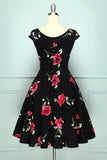 Black Rose Printed Dress