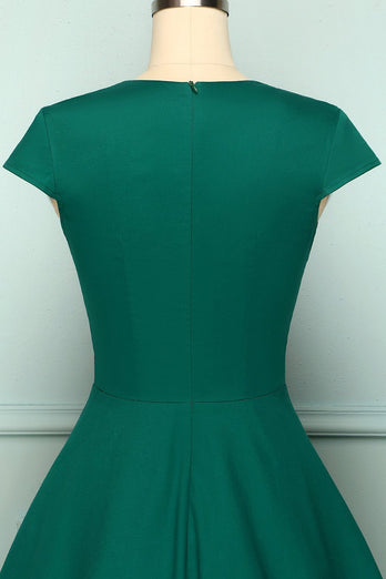 Green Scoop Pin Up Dress