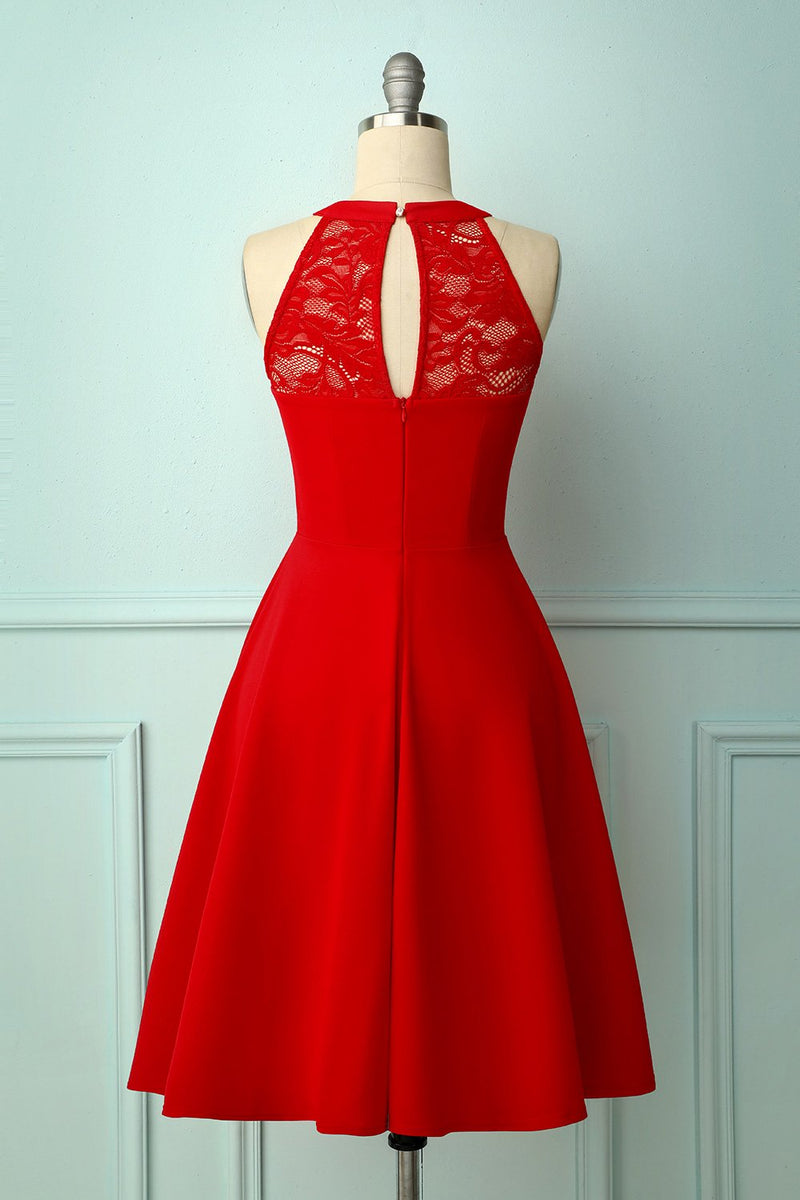 Load image into Gallery viewer, Red Bridesmaid Dress