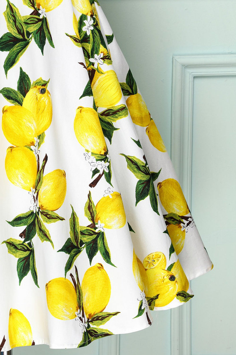 Load image into Gallery viewer, 1950s Lemon Dress