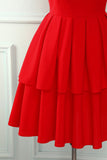 Red Tiered Dress