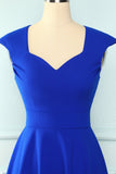 Royal Blue Solid Dress