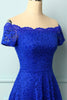 Load image into Gallery viewer, Royal Blue Off the Shoulder Dress