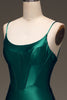 Load image into Gallery viewer, Satin Mermaid Lace-Up Back Dark Green Prom Dress with Corset