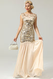 Champagne Glitter 1920s Flapper Dresses